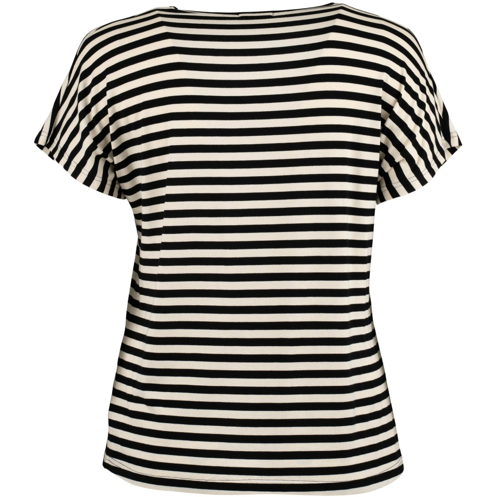 Sandgaard T-shirt striped T-Shirt Striped Black/Offwhite