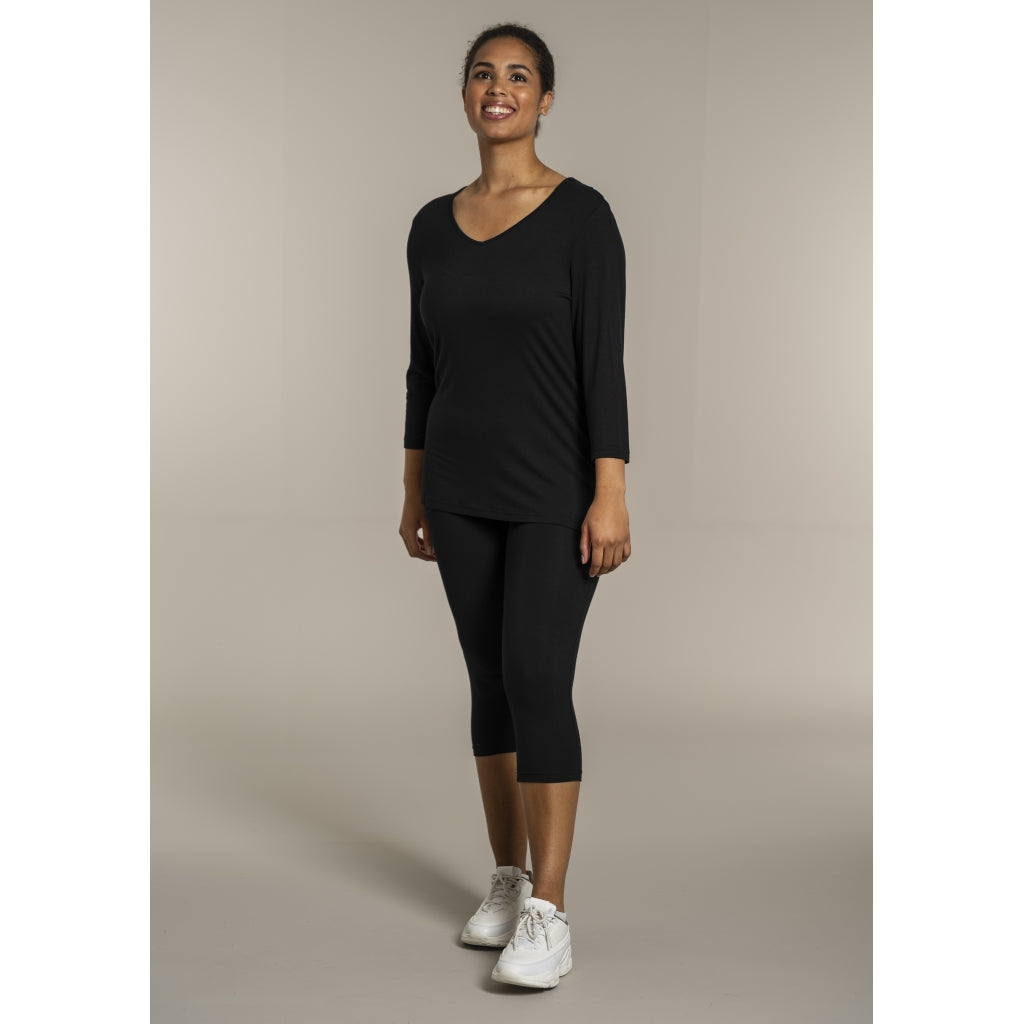Sandgaard T-shirt with 3/4 sleeves T-Shirt 1 Black