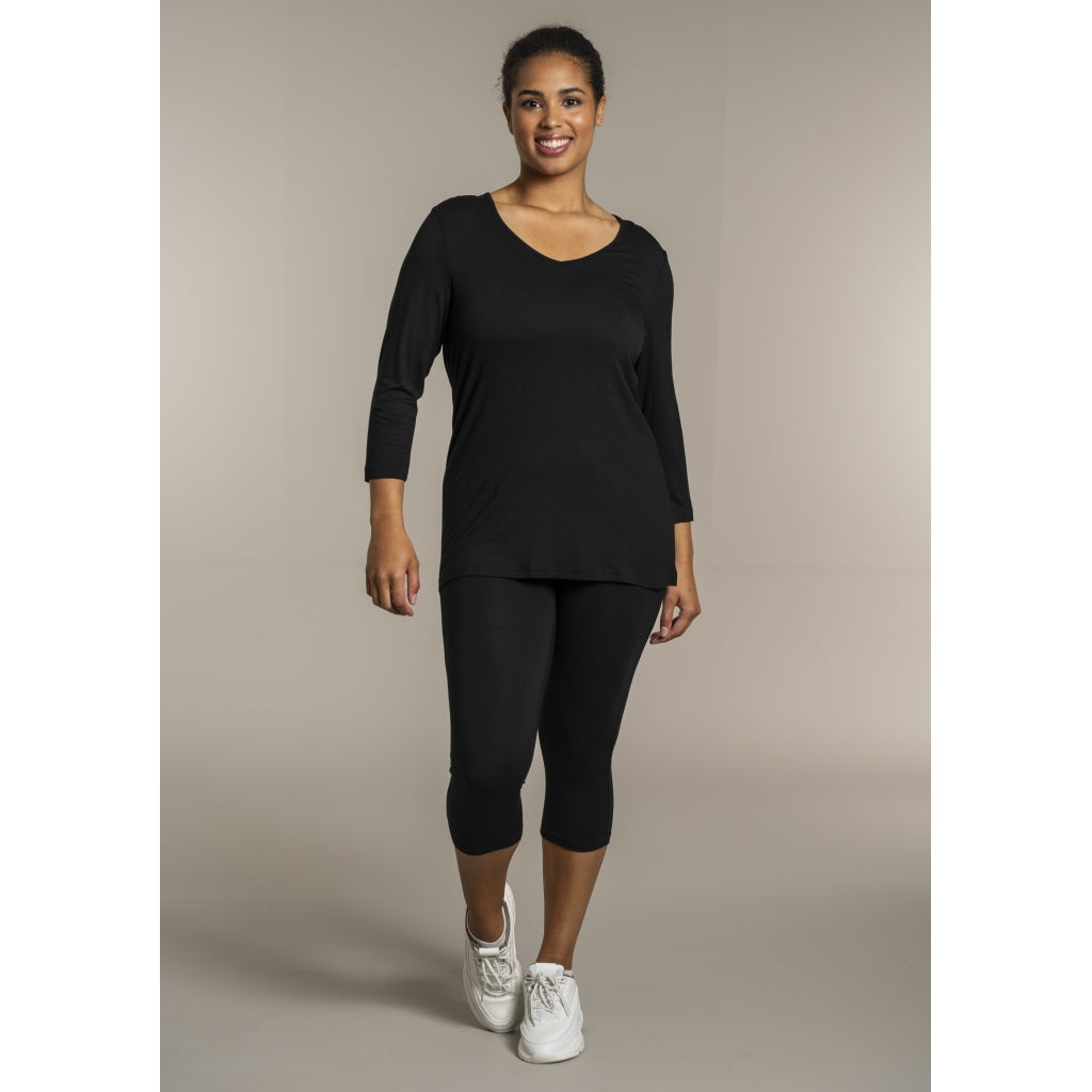 Sandgaard T-shirt with 3/4 sleeves T-Shirt 1 Black