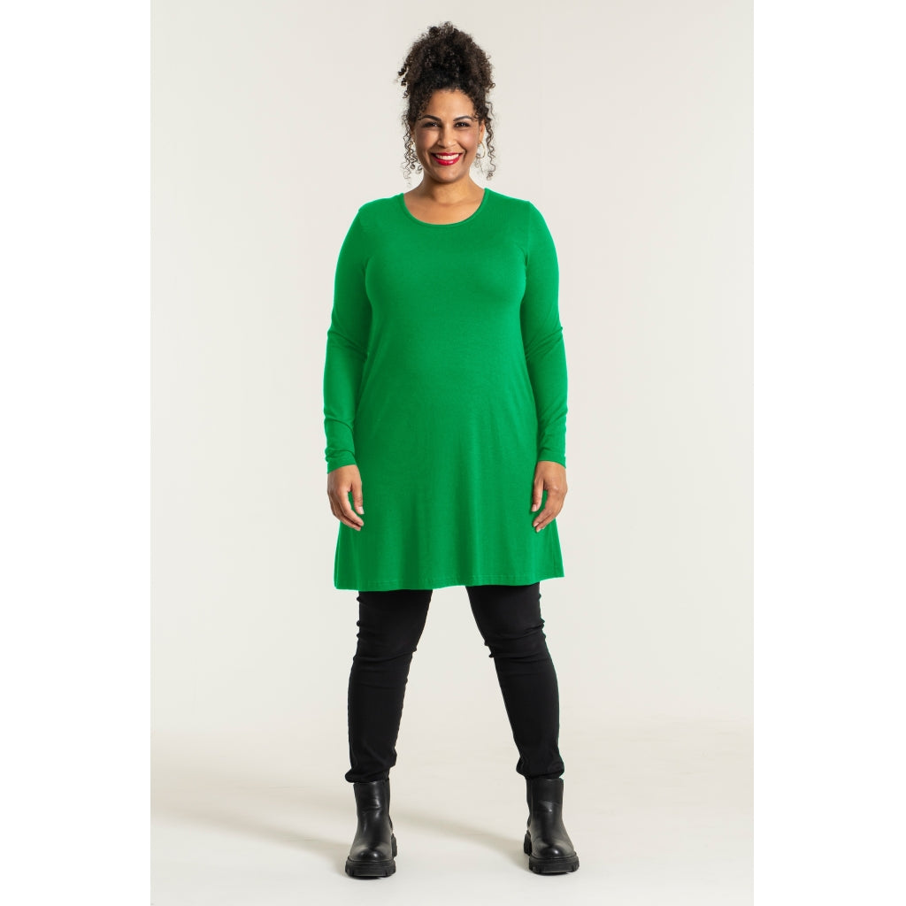 Sandgaard A-shape bluse med lange ærmer T-Shirt Grass green