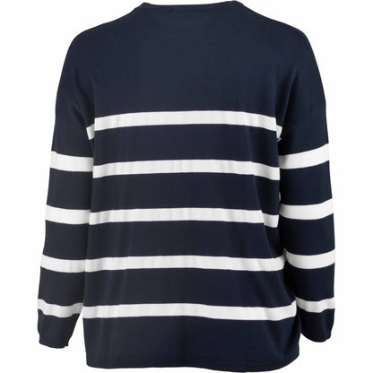 Sandgaard Blouse oversize Blouse Striped Navy/White