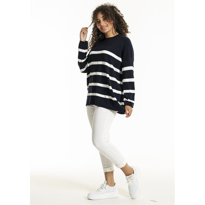Sandgaard Blouse oversize Blouse Striped Navy/White