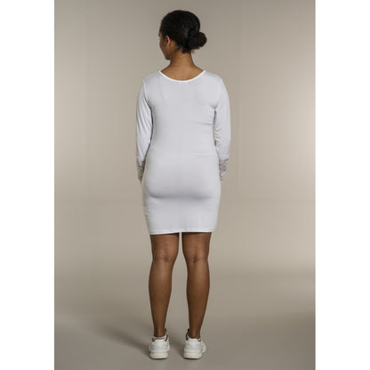 Sandgaard Bluse med blonde ærmer Top White