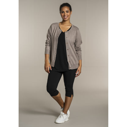 Sandgaard Cardigan Kort Cardigan Beige melange