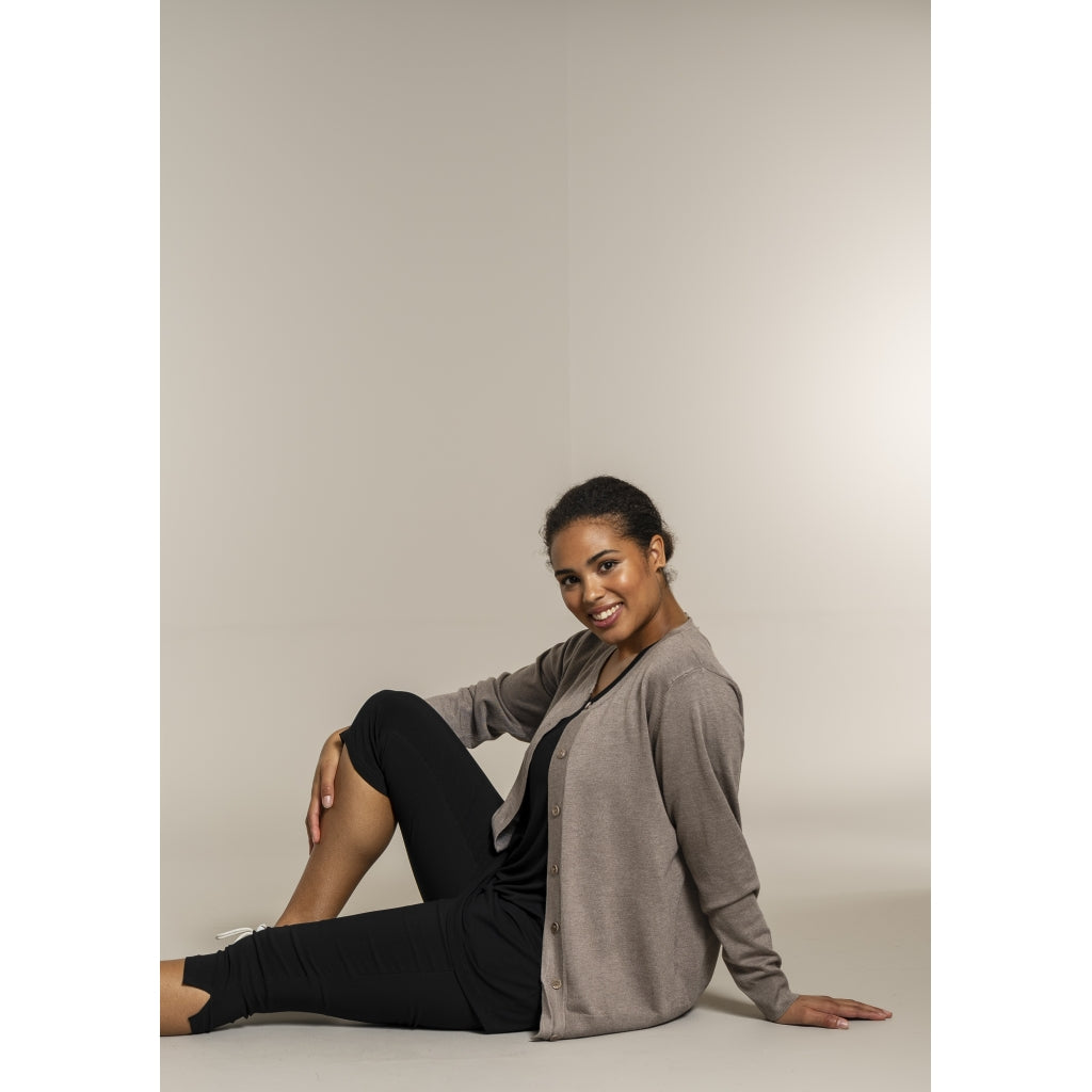 Sandgaard Cardigan Kort Cardigan Beige melange