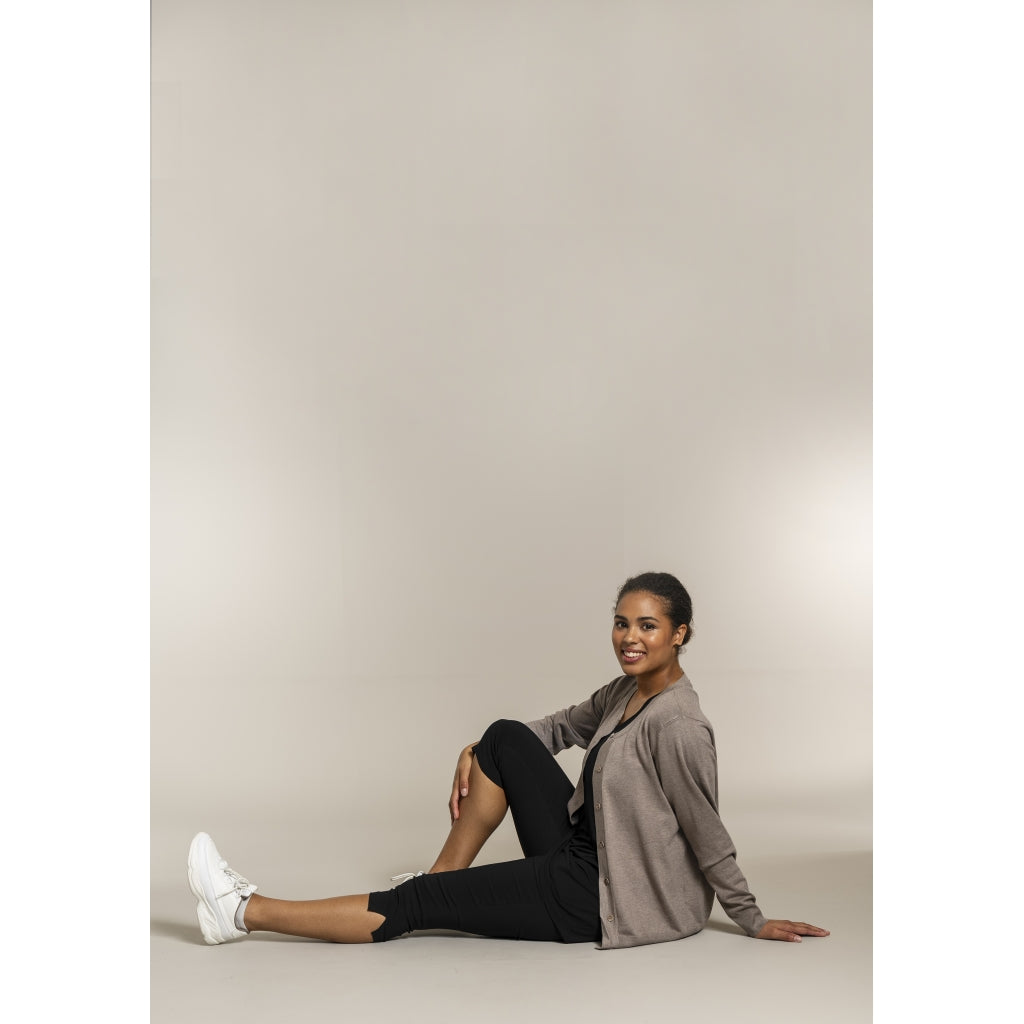 Sandgaard Cardigan Kort Cardigan Beige melange