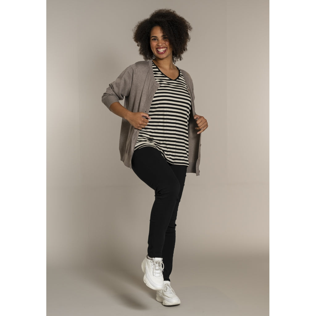 Sandgaard Cardigan Kort Cardigan Beige melange