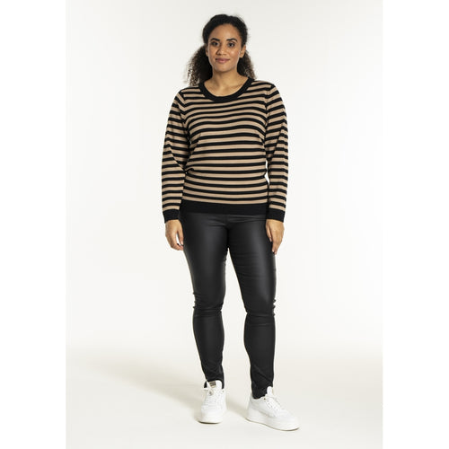 Sandgaard Helsinki - Blouse - Stripes Blouse Black/Sand