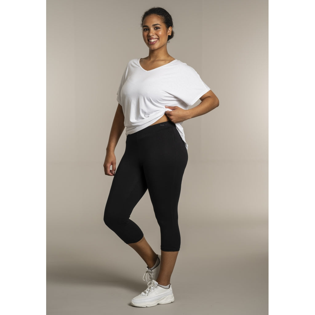 Sandgaard Jersey Leggings 3/4 Leggings Black