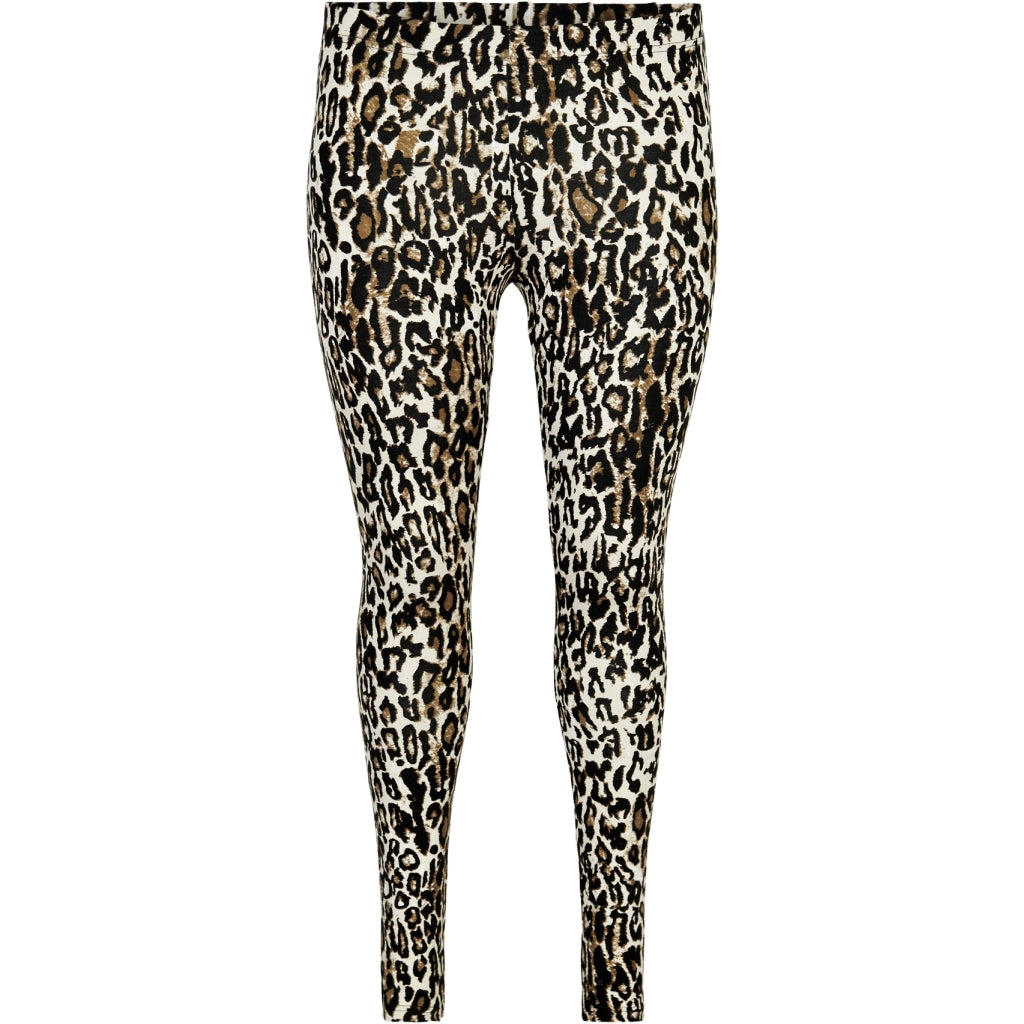 Sandgaard Leo Jersey Leggings Leggings Brown Leoprint
