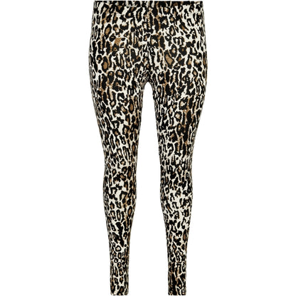 Sandgaard Leo Jersey Leggings Leggings Brown Leoprint