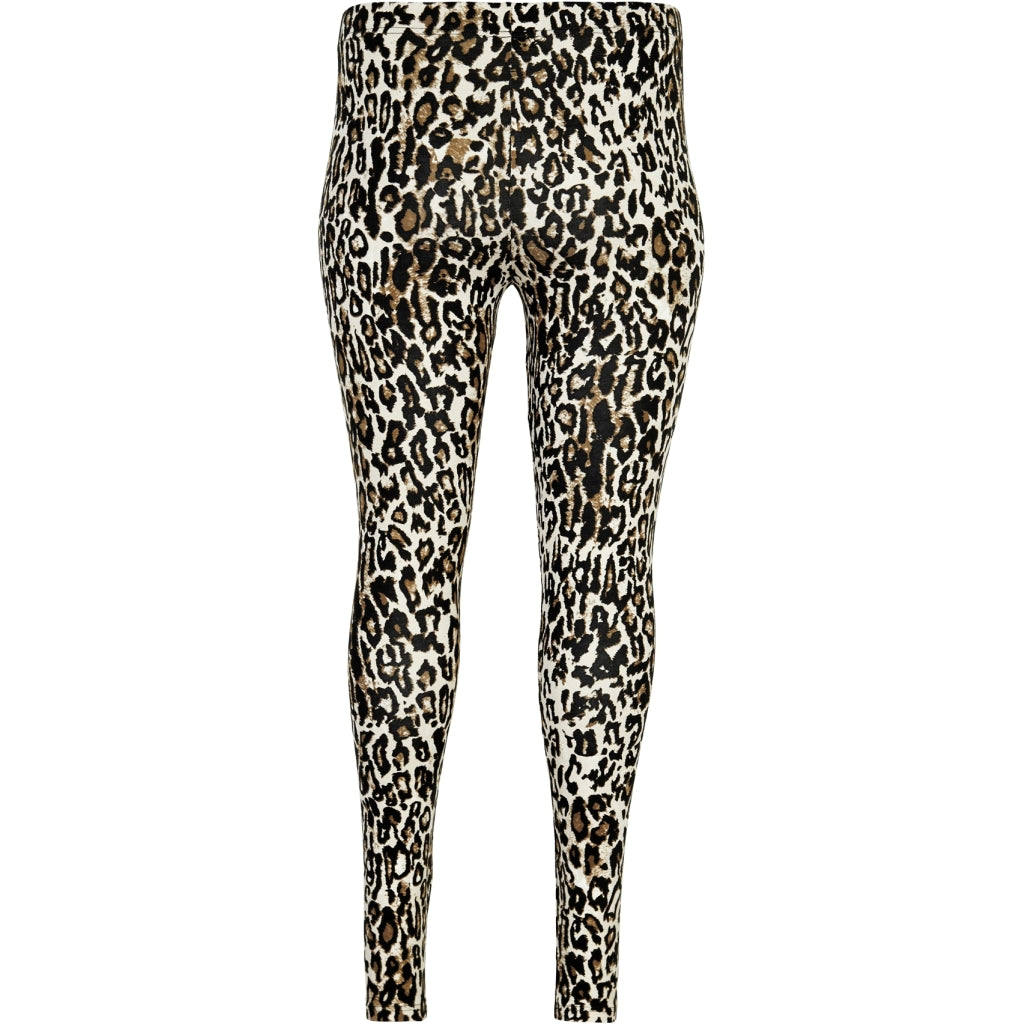 Sandgaard Leo Jersey Leggings Leggings Brown Leoprint