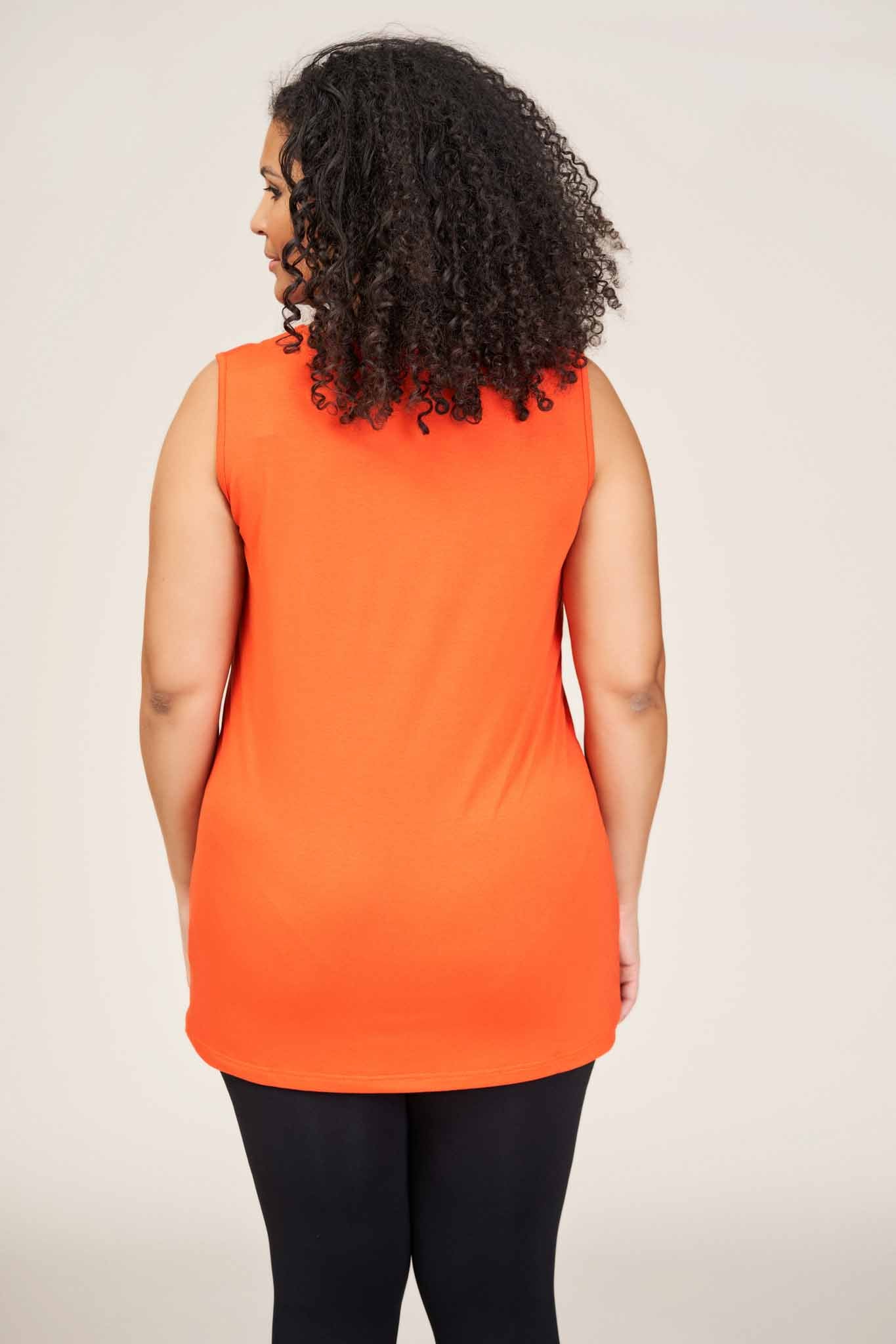 Sandgaard Kort panel top Top Chili Orange