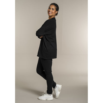 Sandgaard Strikket langærmet bluse Blouse Black