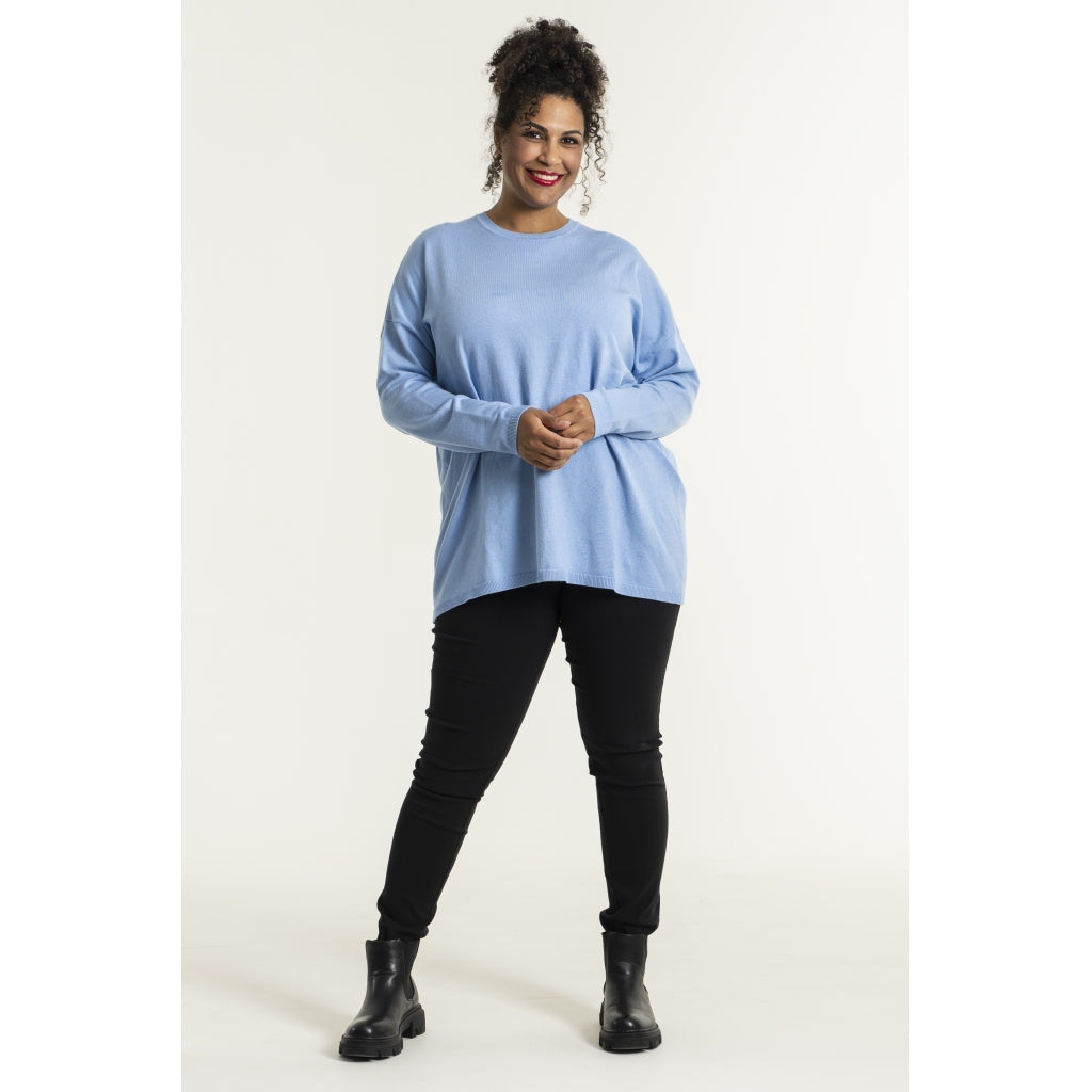 Sandgaard Strikket langærmet bluse Blouse light Blue