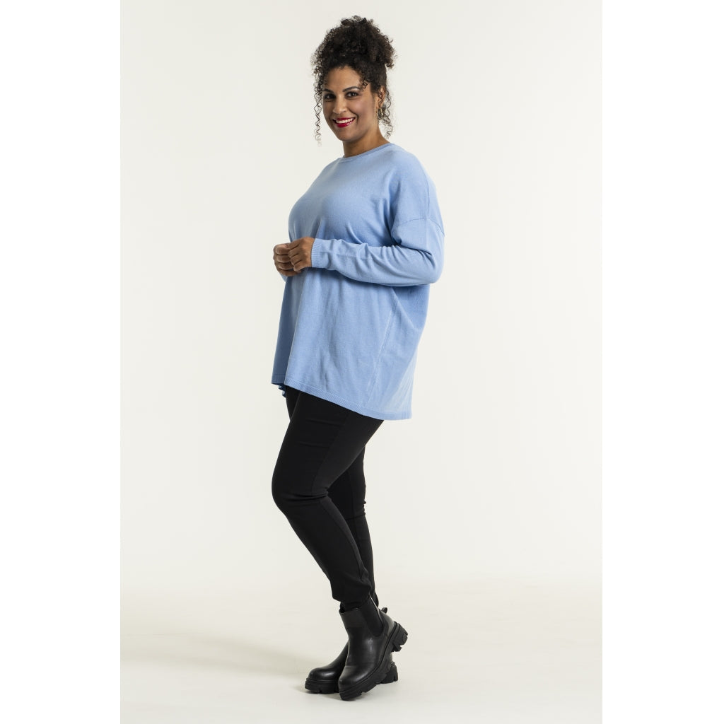 Sandgaard Strikket langærmet bluse Blouse light Blue