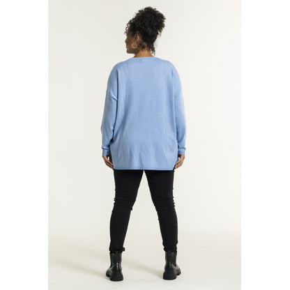 Sandgaard Strikket langærmet bluse Blouse light Blue