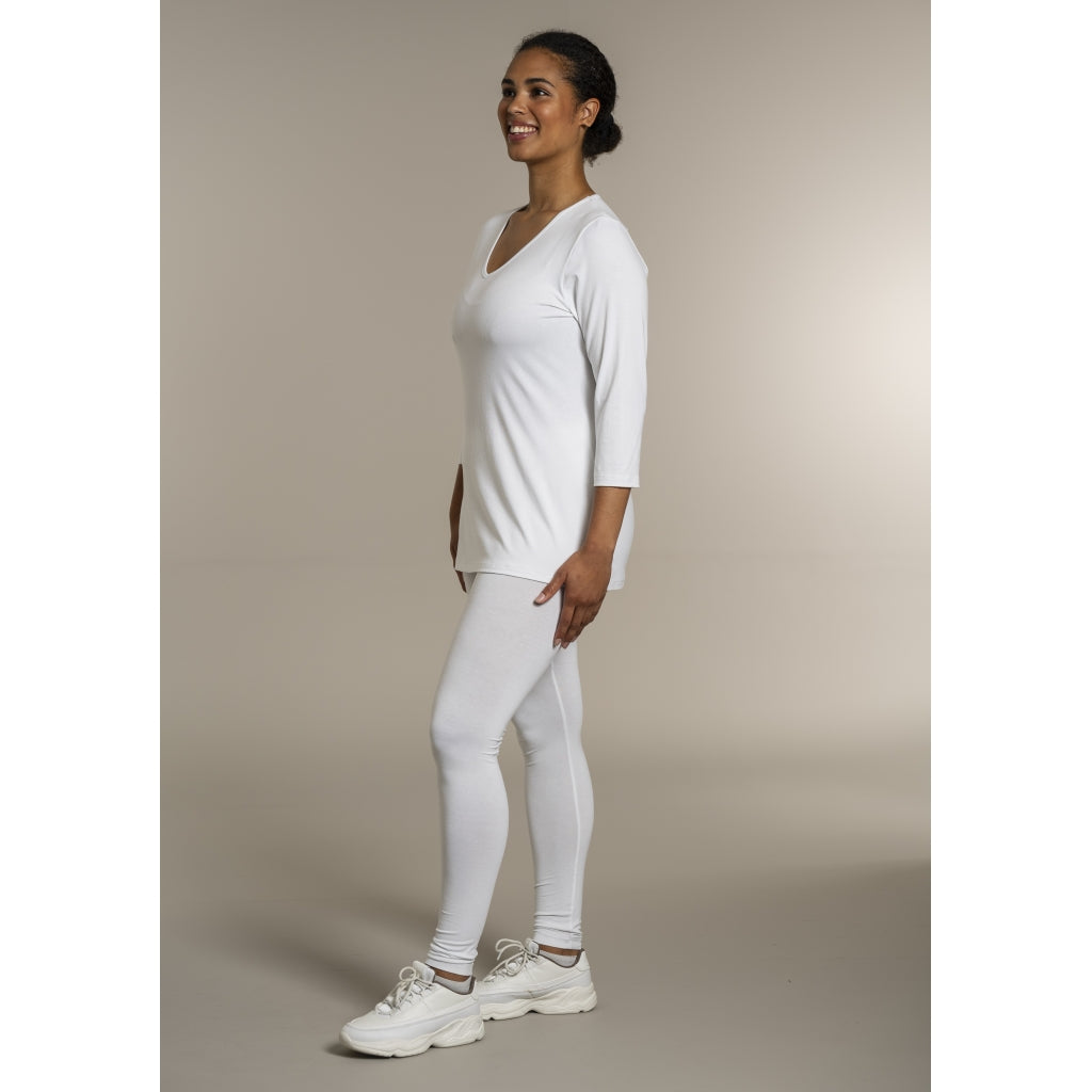 Sandgaard T-shirt med 3/4 ærmer T-Shirt White