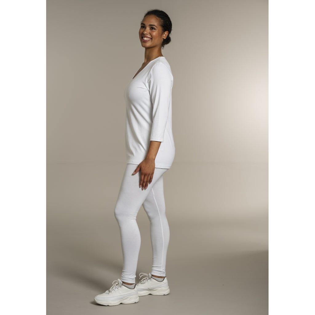 Sandgaard T-shirt med 3/4 ærmer T-Shirt White