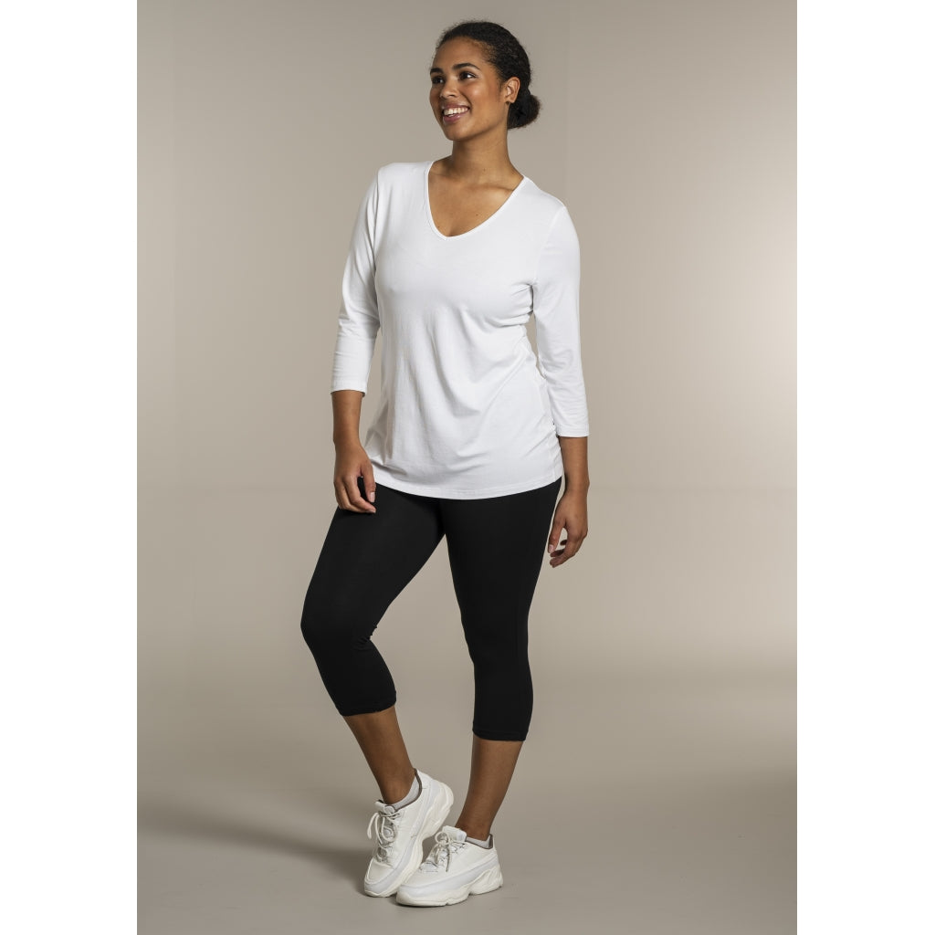 Sandgaard T-shirt med 3/4 ærmer T-Shirt White