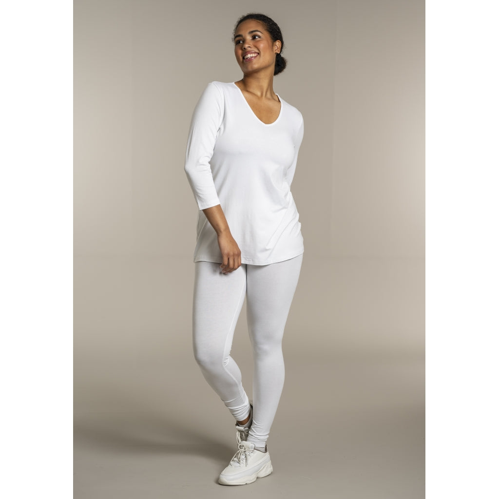 Sandgaard T-shirt med 3/4 ærmer T-Shirt White