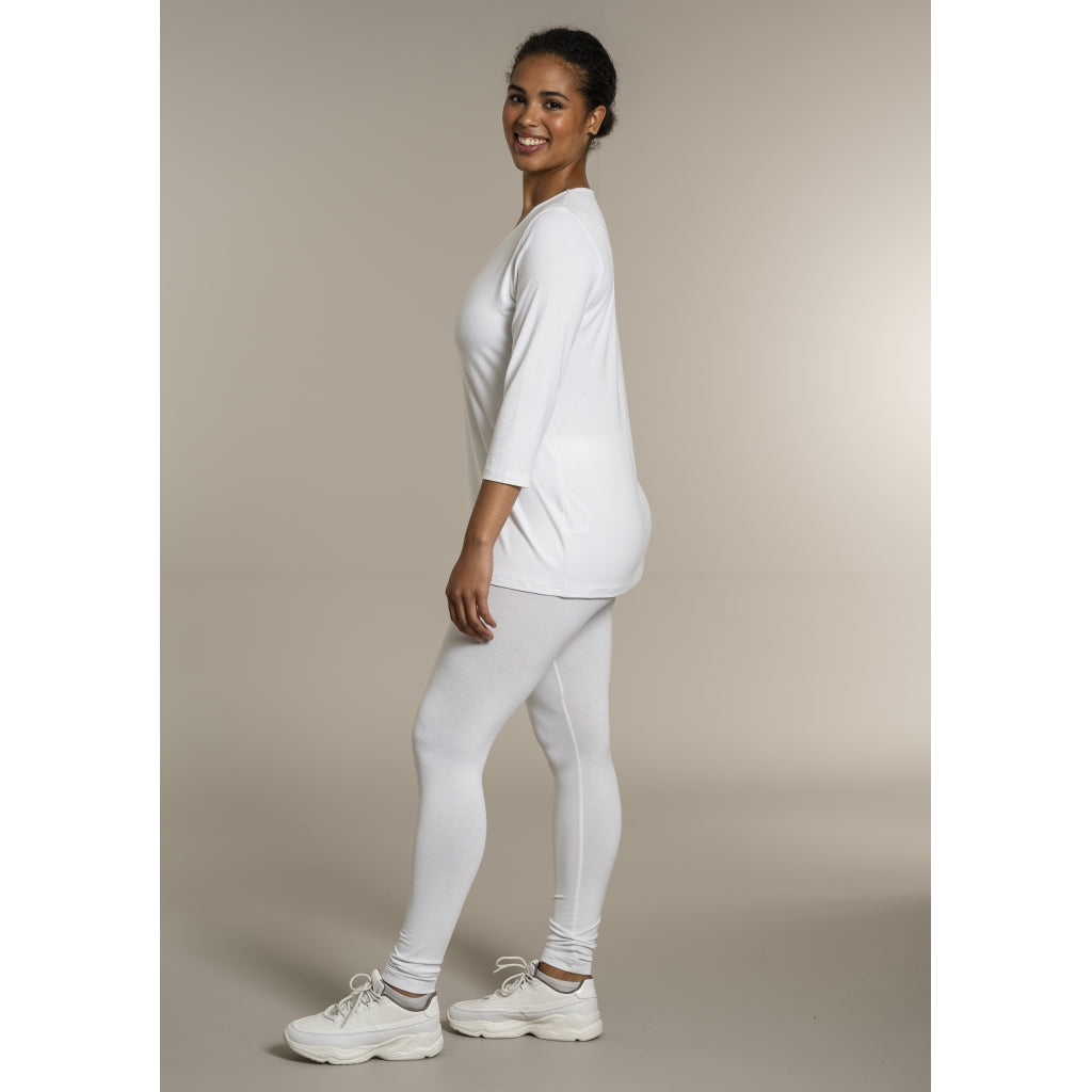 Sandgaard T-shirt med 3/4 ærmer T-Shirt White