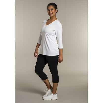 Sandgaard T-shirt med 3/4 ærmer T-Shirt White