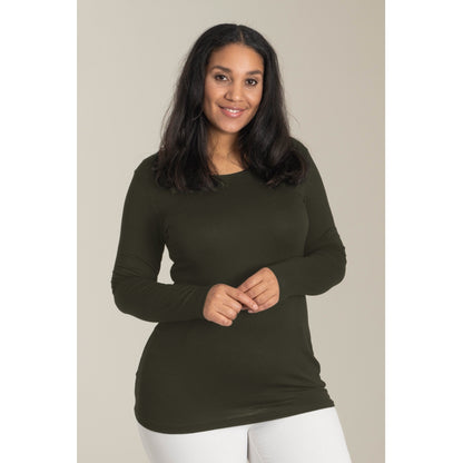 Sandgaard T-shirt med lange ærmer T-Shirt Khakigreen